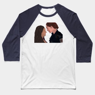 Two Beautiful Unicorns - WayHaught Baseball T-Shirt